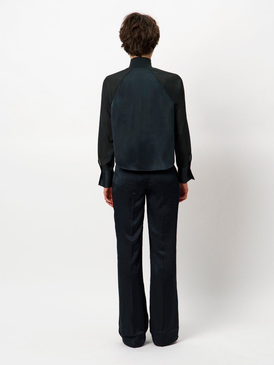 BLOUSE LS-*-UNI-GREEN DARK