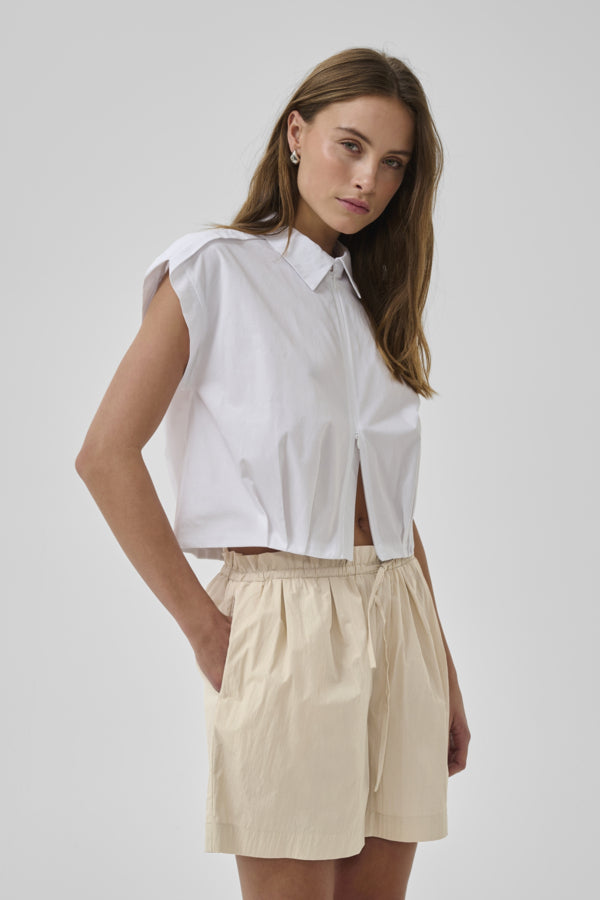 Blouse sleeveles White