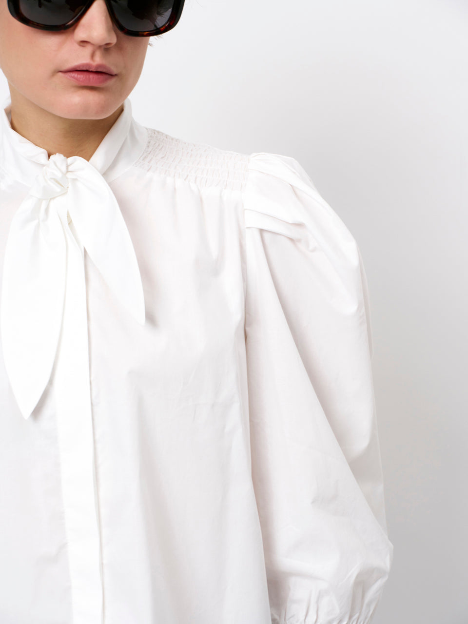 BLOUSE LS-*-UNI-WHITE