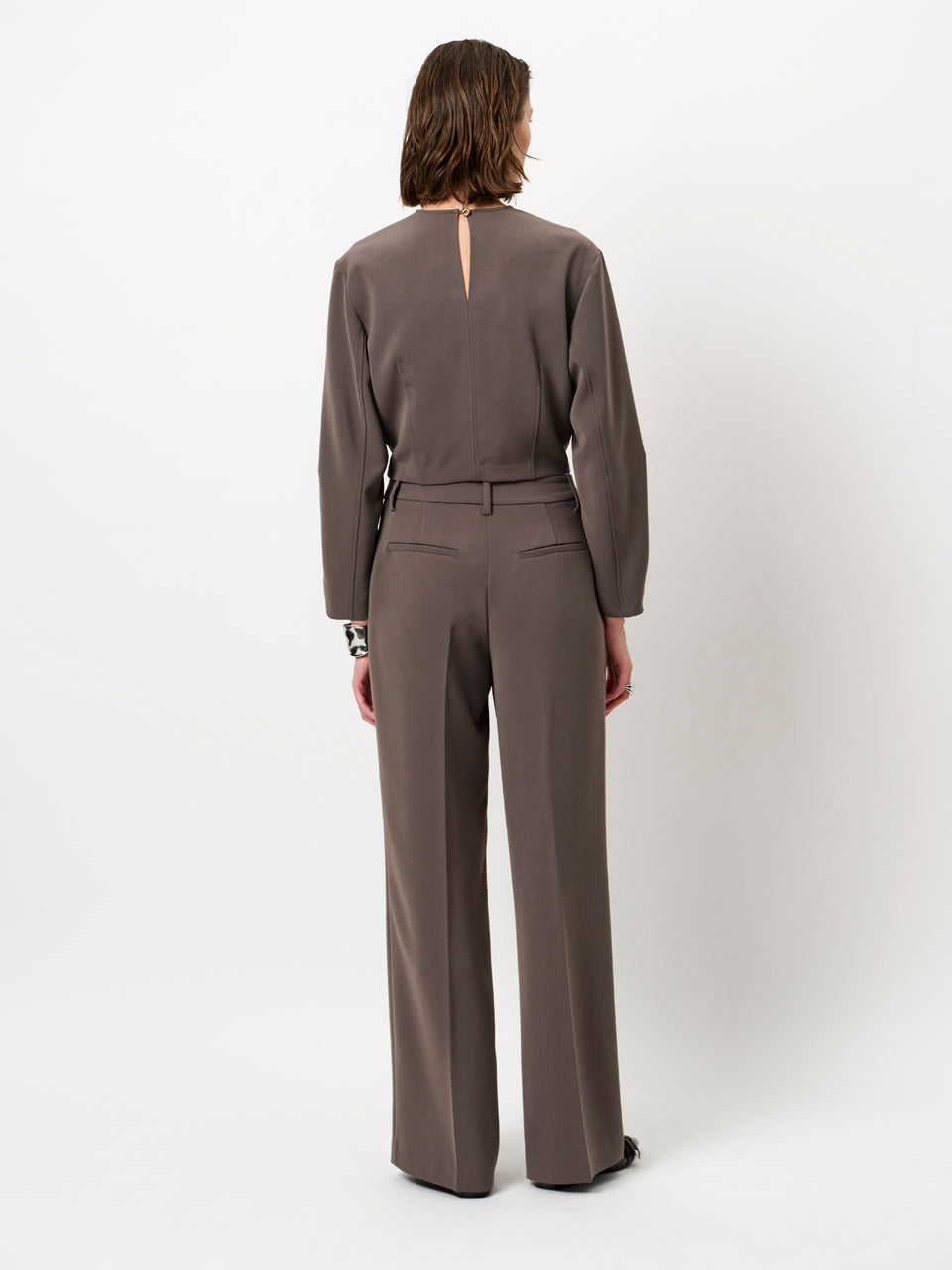 PANTS DRESSED L-*-UNI-TAUPE