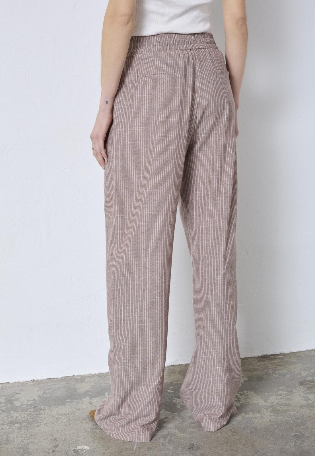 BROEK STREEP BRUIN