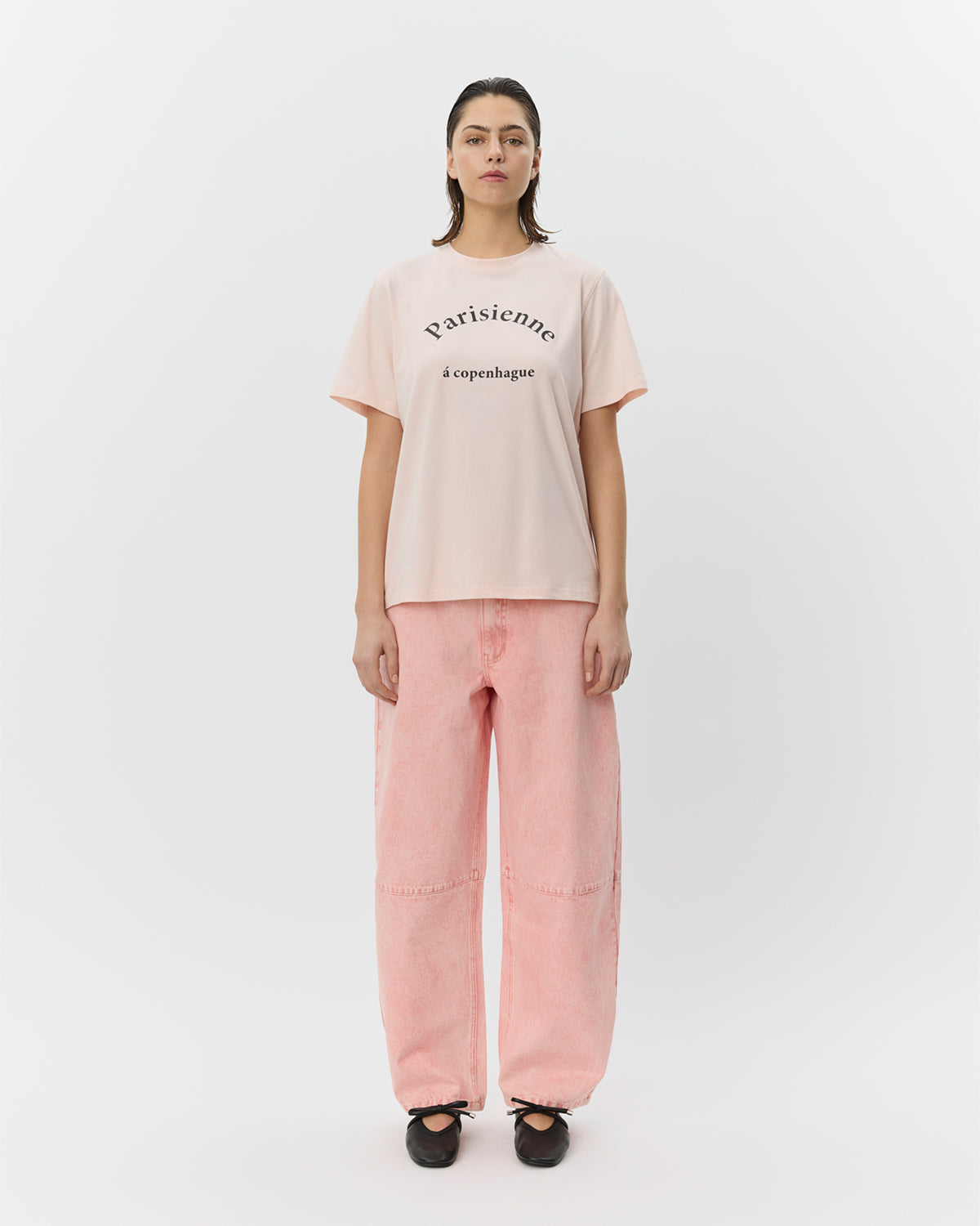 Jeans uni roze