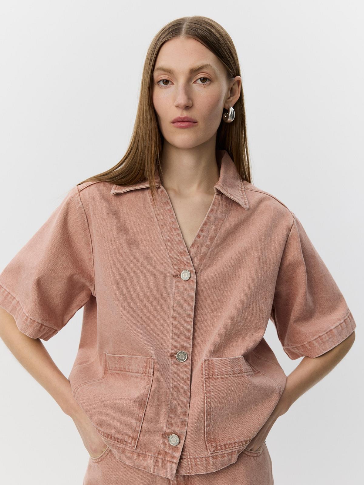 BLOES/VEST KM UNI ROZE