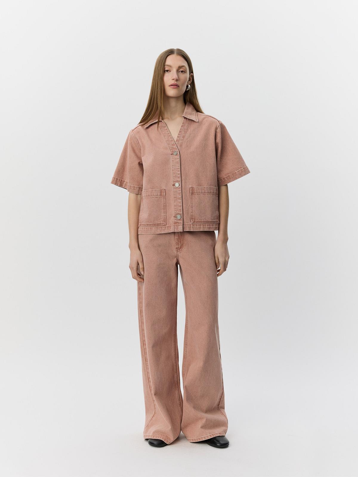 BROEK DENIM ROZE