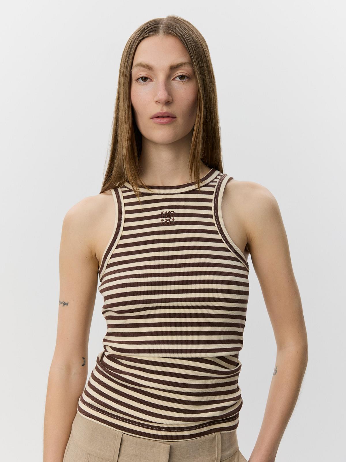 T-SHIRT ZM STREEP GEEL