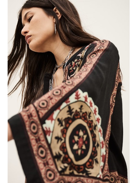 BLOUSE LM UNI + PRINT