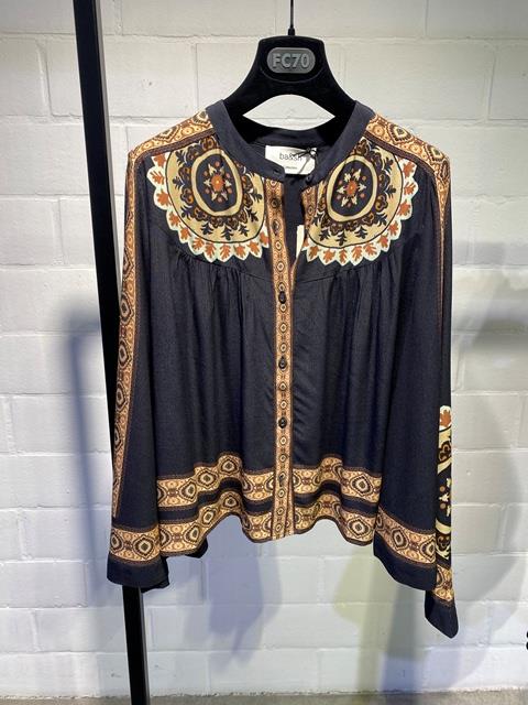 BLOUSE LM UNI + PRINT