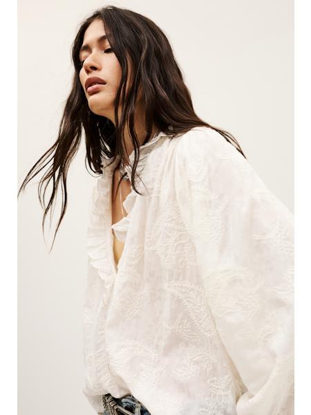 BLOUSE UNI ECRU