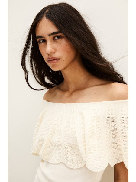 PULL BUSTIER ECRU