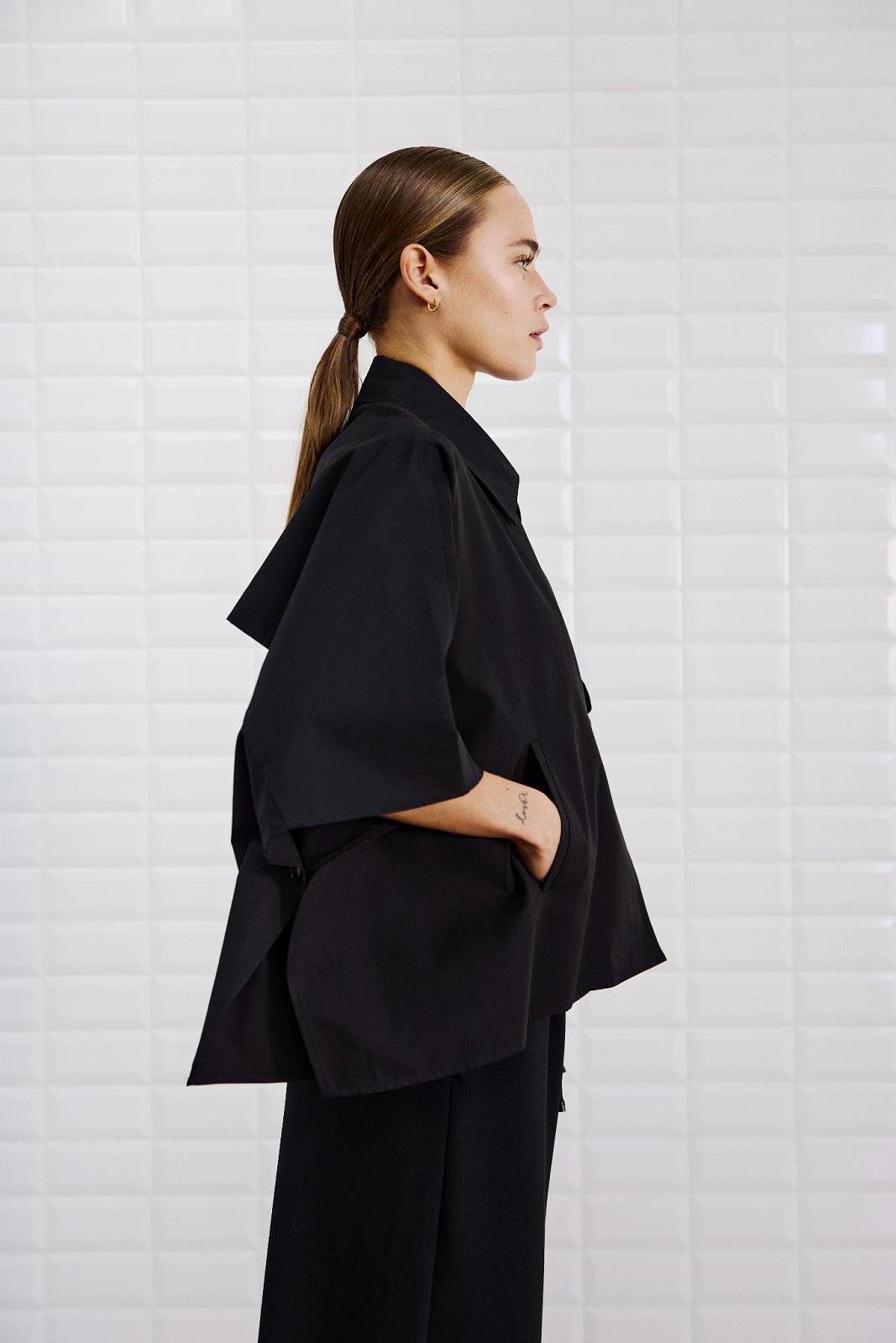 TRENCH/CAPE ZWART