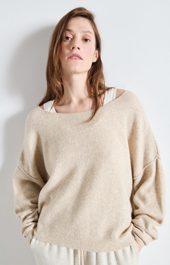 PULL LM BH UNI BEIGE