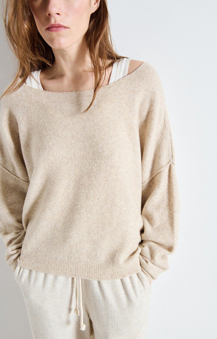 PULL LM BH UNI BEIGE