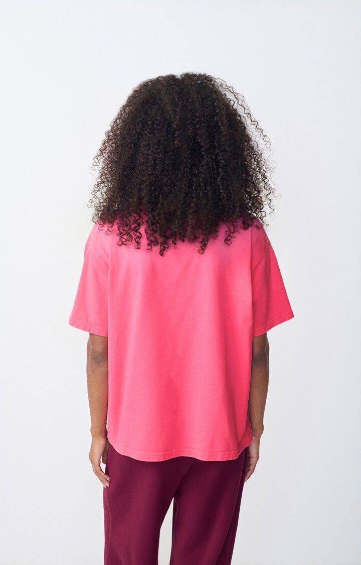 T-SHIRT KM RH UNI FLUO ROZE