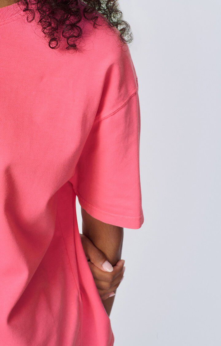 T-SHIRT KM RH UNI FLUO ROZE