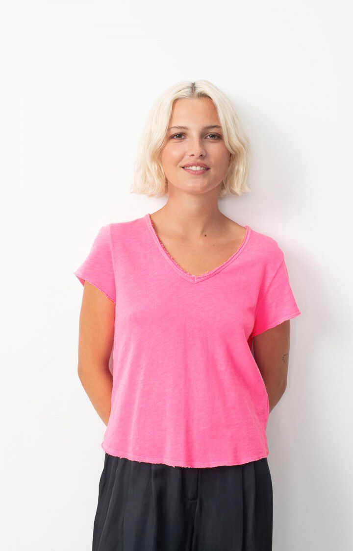 T-SHIRT KM VH UNI ROZE