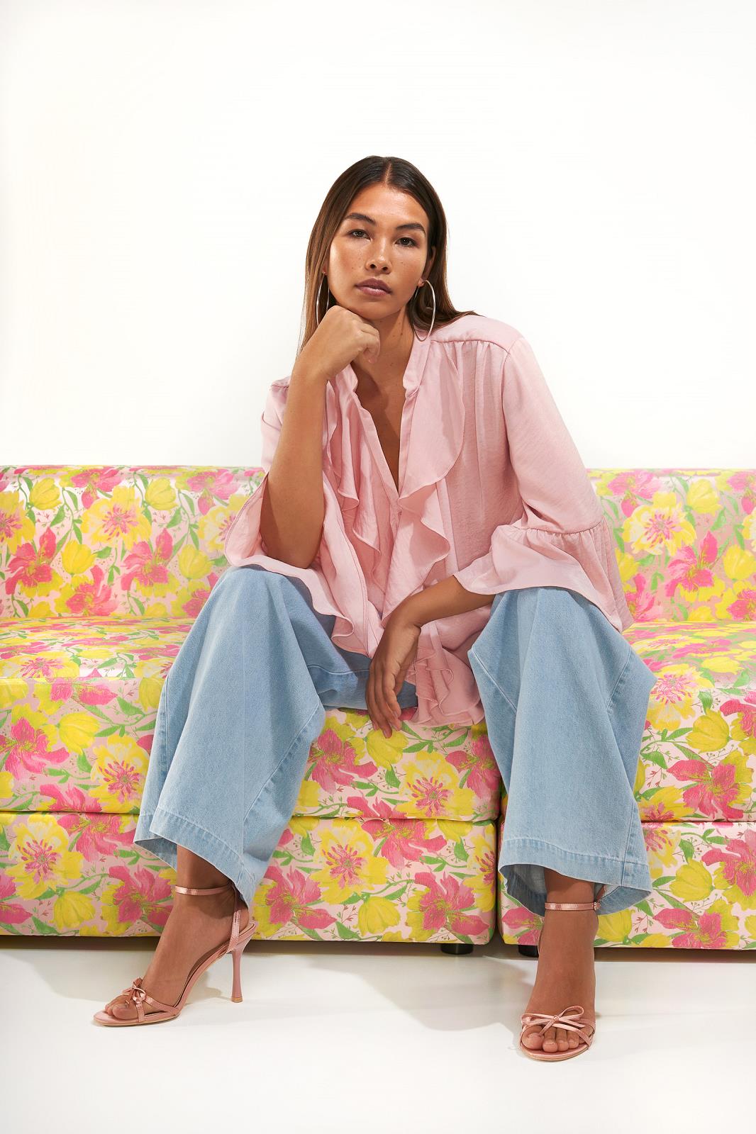 BLOES MET RUSHES UNI ROZE