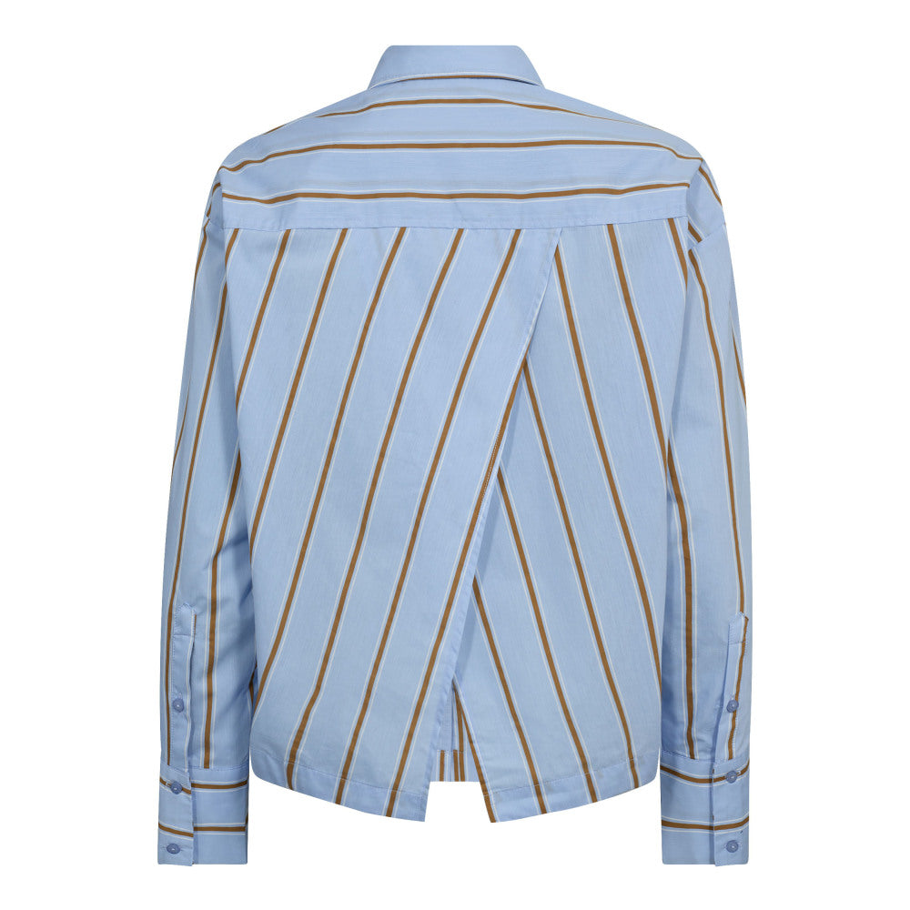 BLOUSE LS-*-STRIPE-BLUE