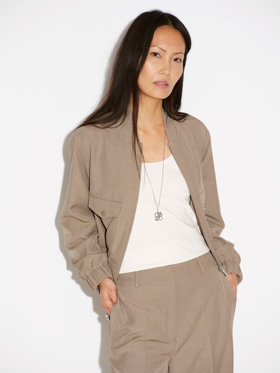VEST UNI TAUPE