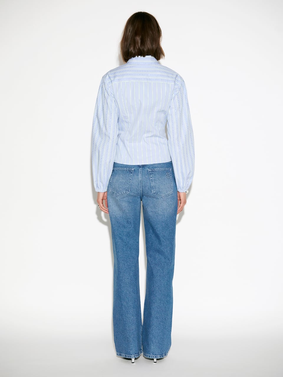 BLOES STREEP+APPLI BLAUW