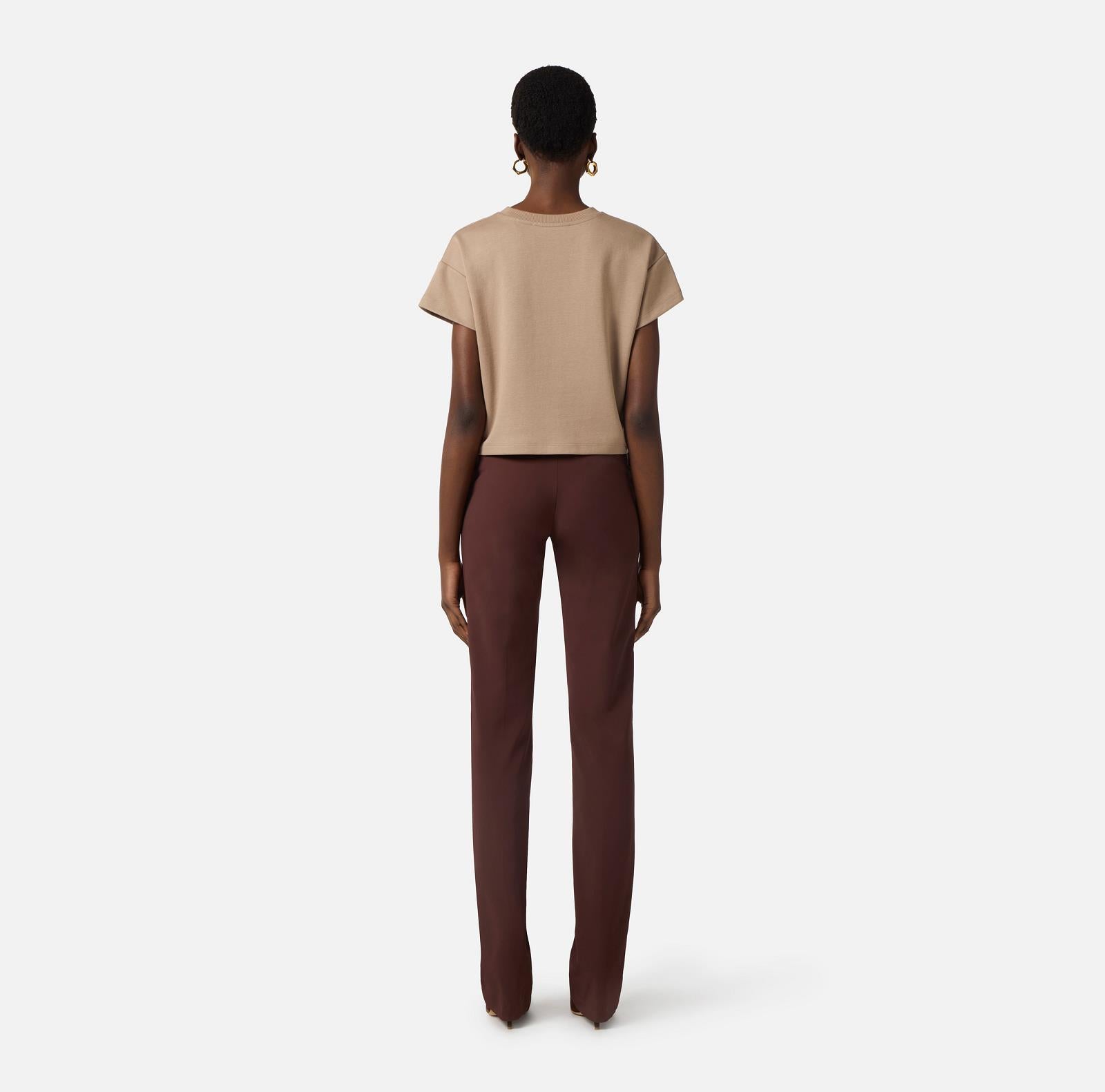 T-SHIRT KM UNI+PRINT TAUPE