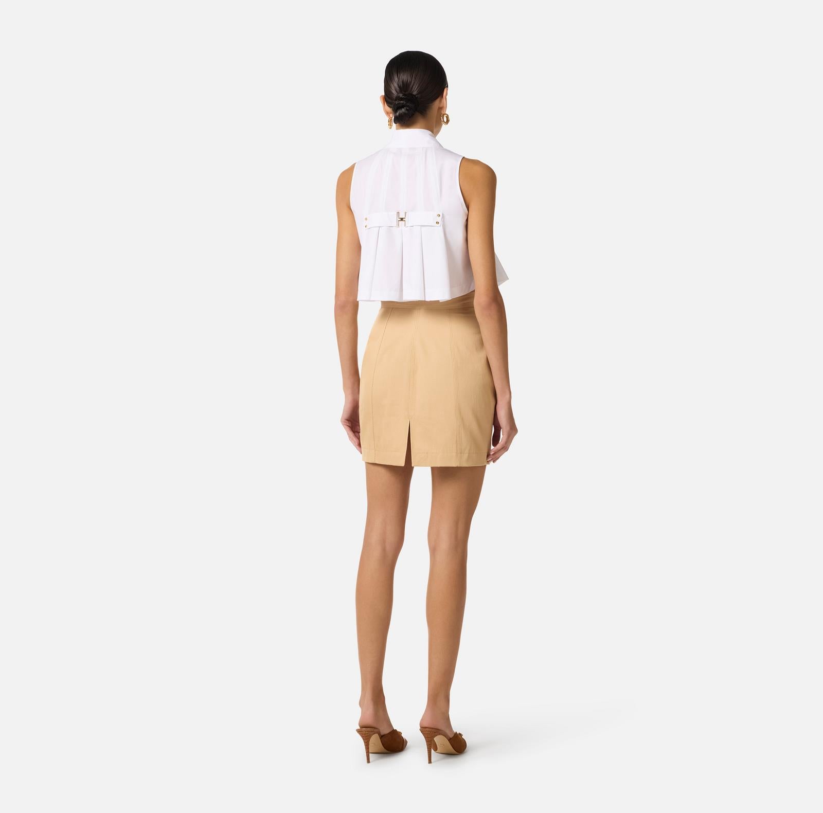 ROK KORT UNI CAMEL