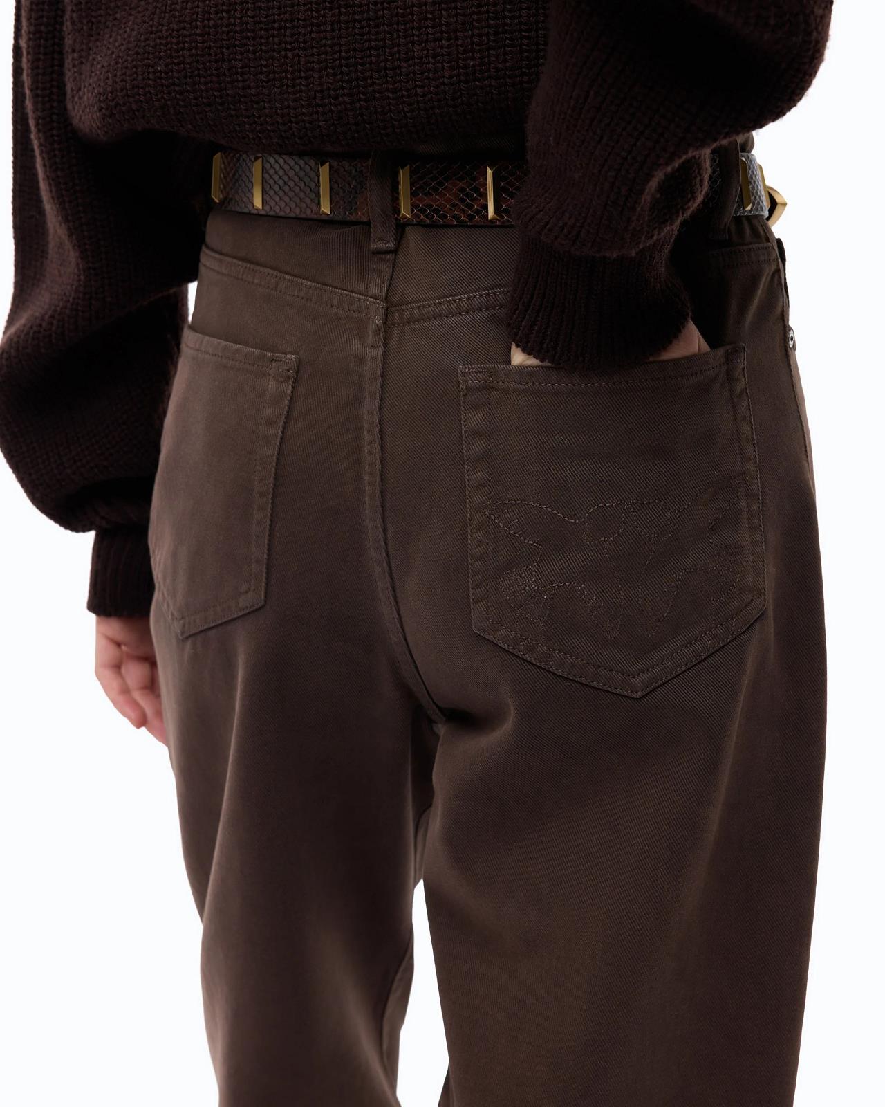 BROEK DENIM BRUIN