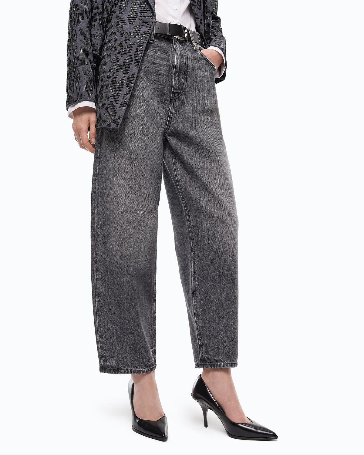 BROEK 7/8 DENIM GRIJS