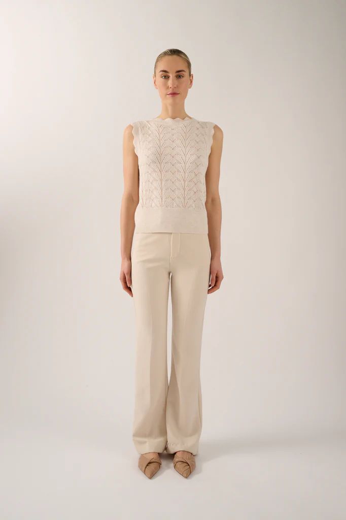 BROEK UNI ECRU