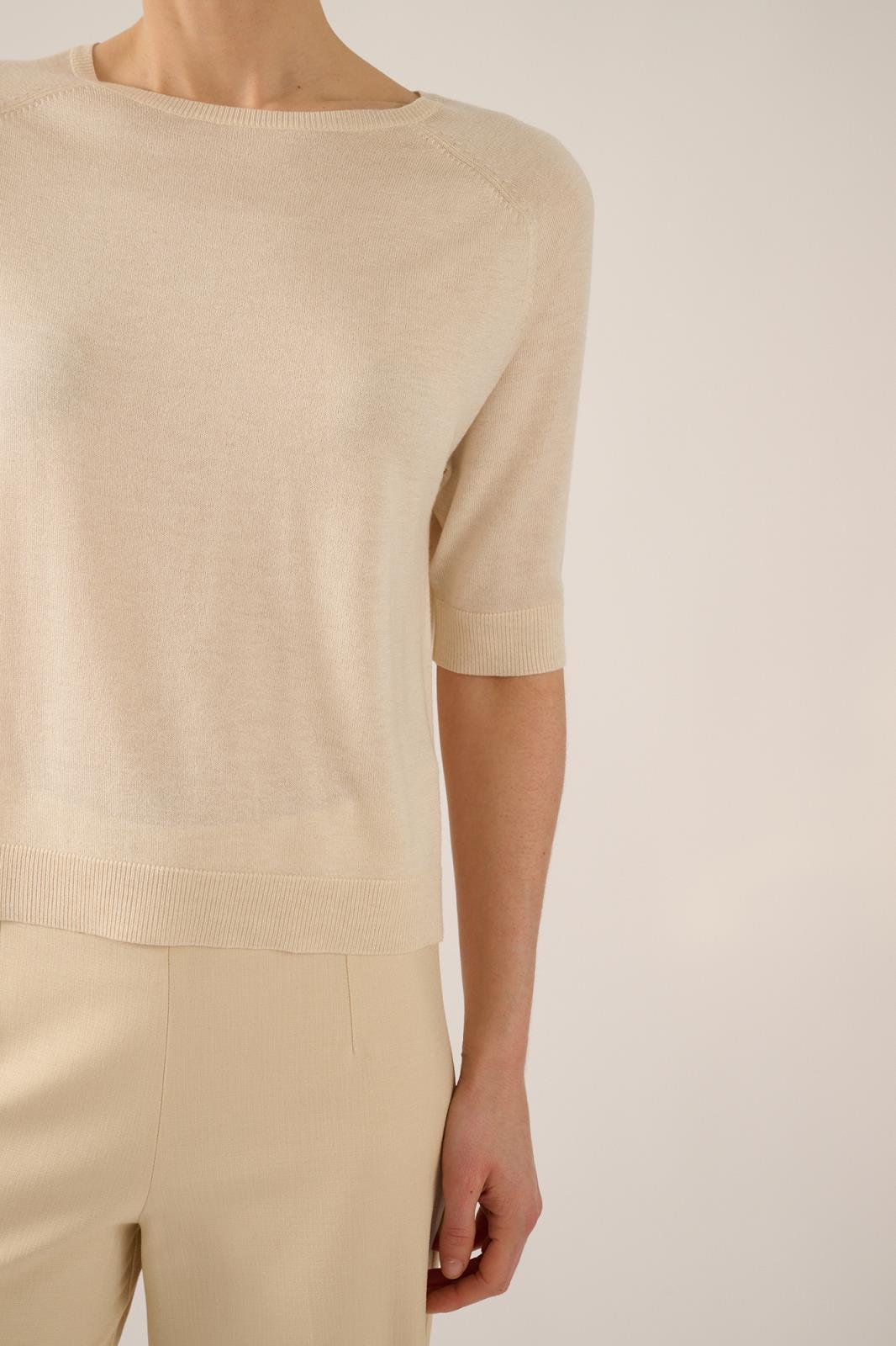 PULL 3/4M UNI BEIGE