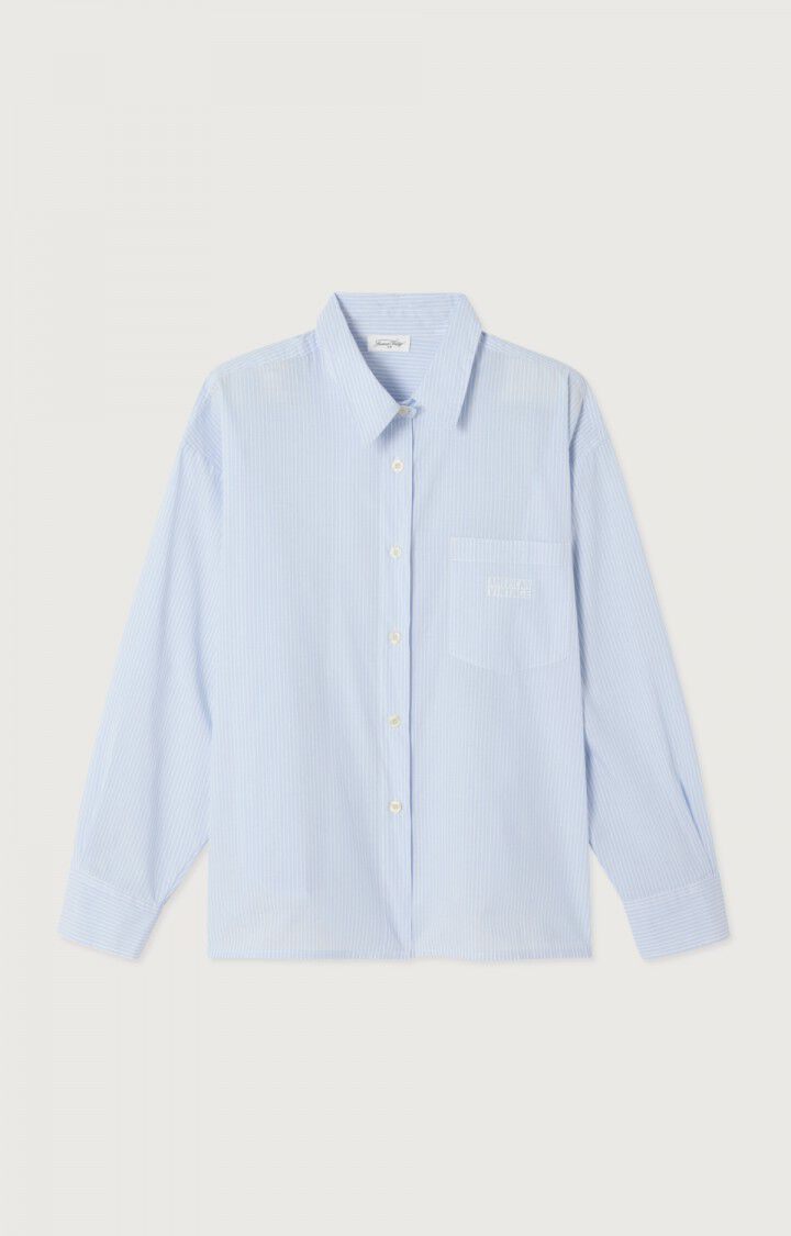 BLOUSE LS-*-STRIPE-BLUE LIGHT