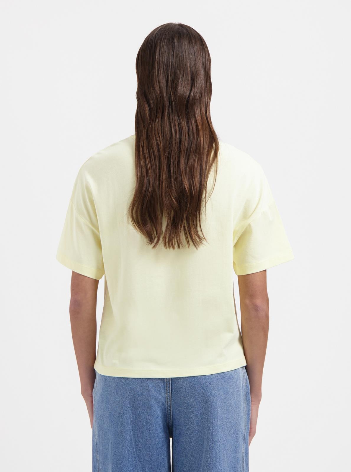 T-SHIRT KM UNI L GEEL