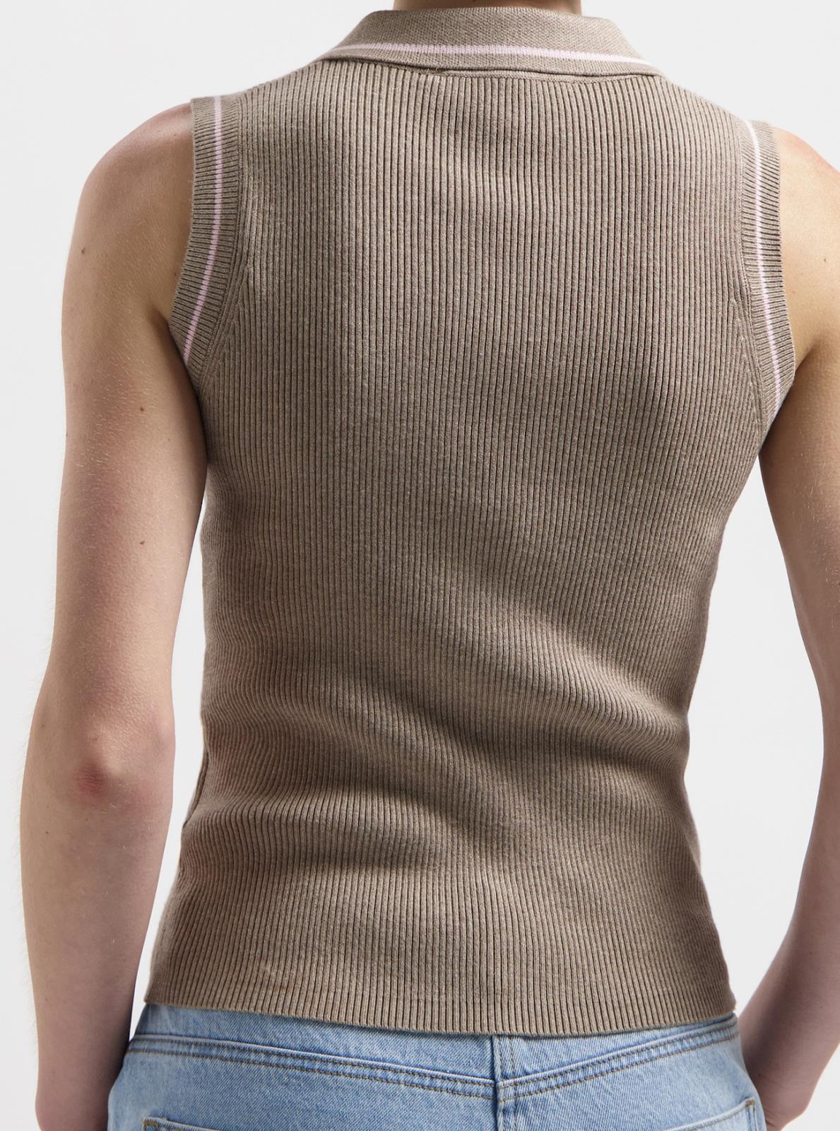 PULL POLO ZM TAUPE