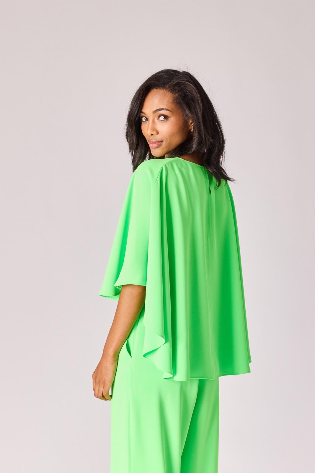 BLOES KM MET CAPE FLUO GROEN