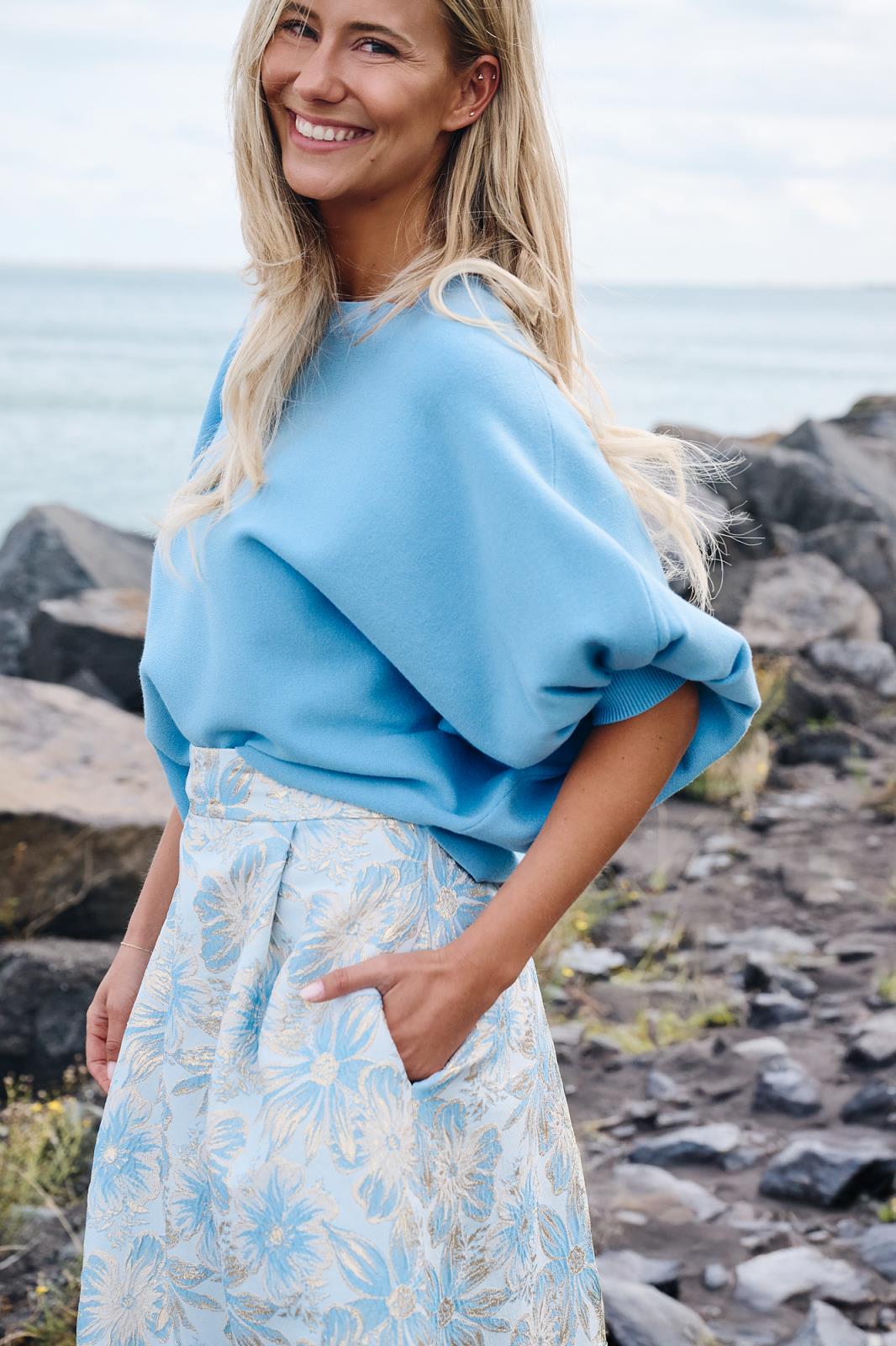 PULL KM UNI BLAUW