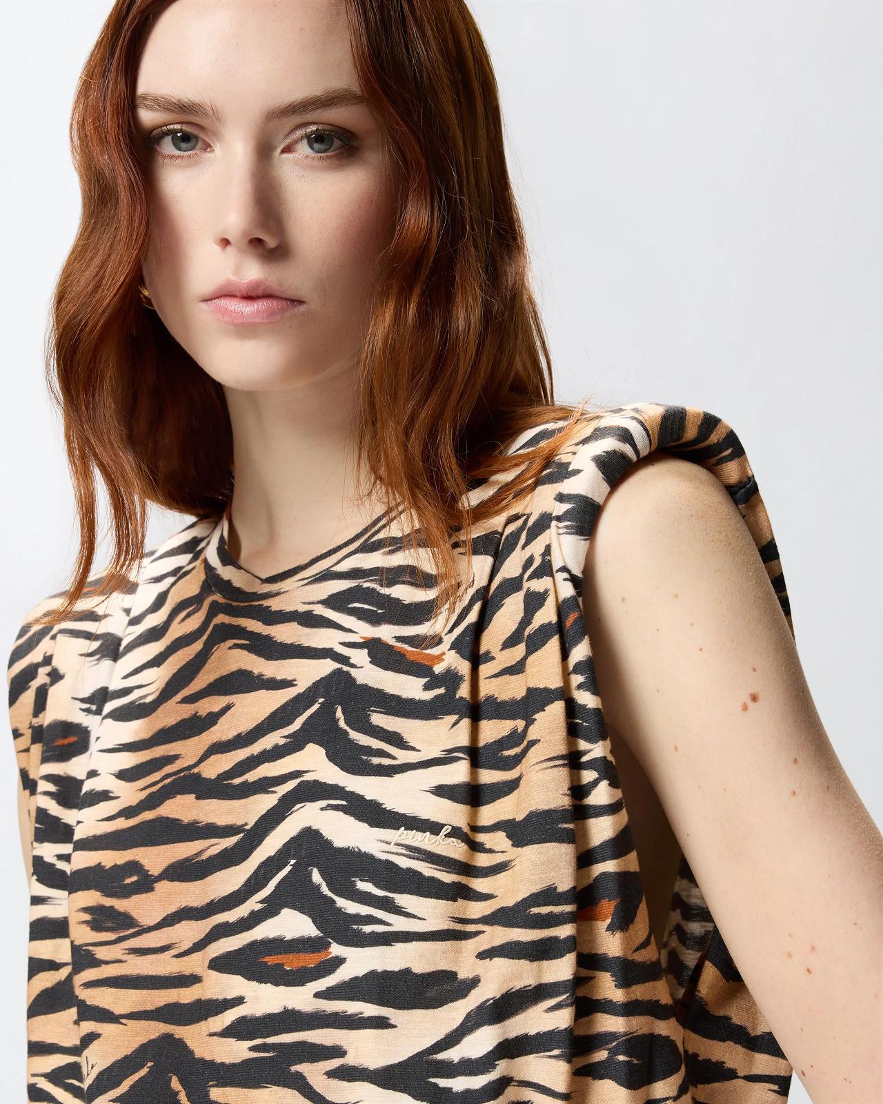 T-SHIRT KM PRINT BEIGE