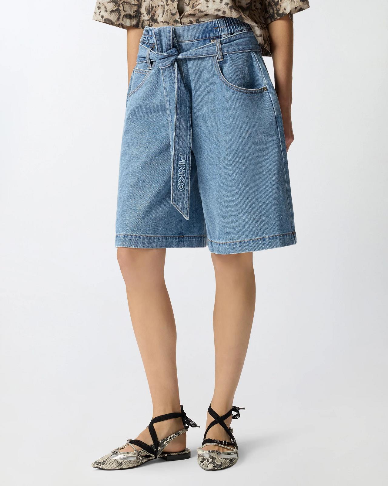 BERMUDA DENIM BLAUW