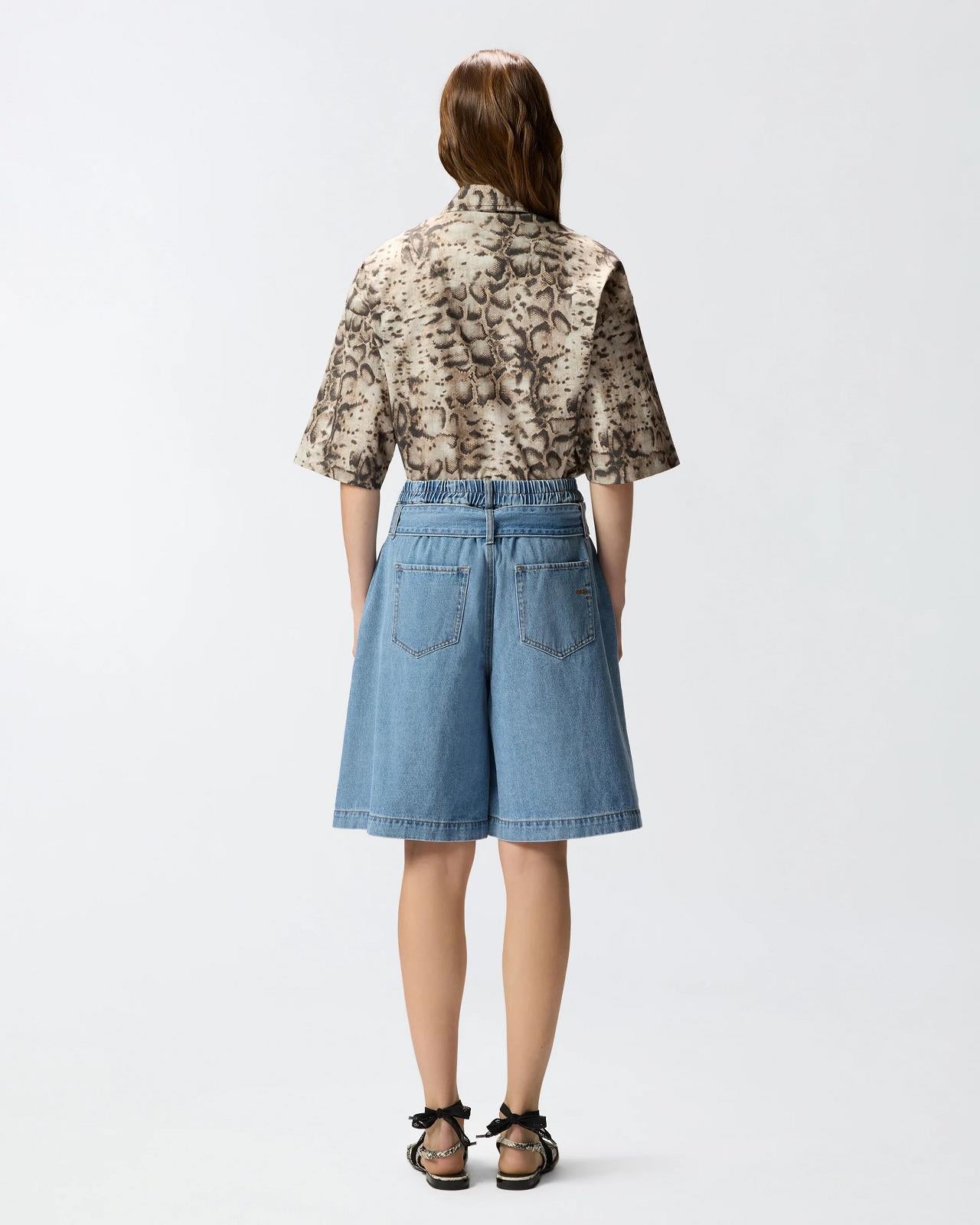 BERMUDA DENIM BLAUW