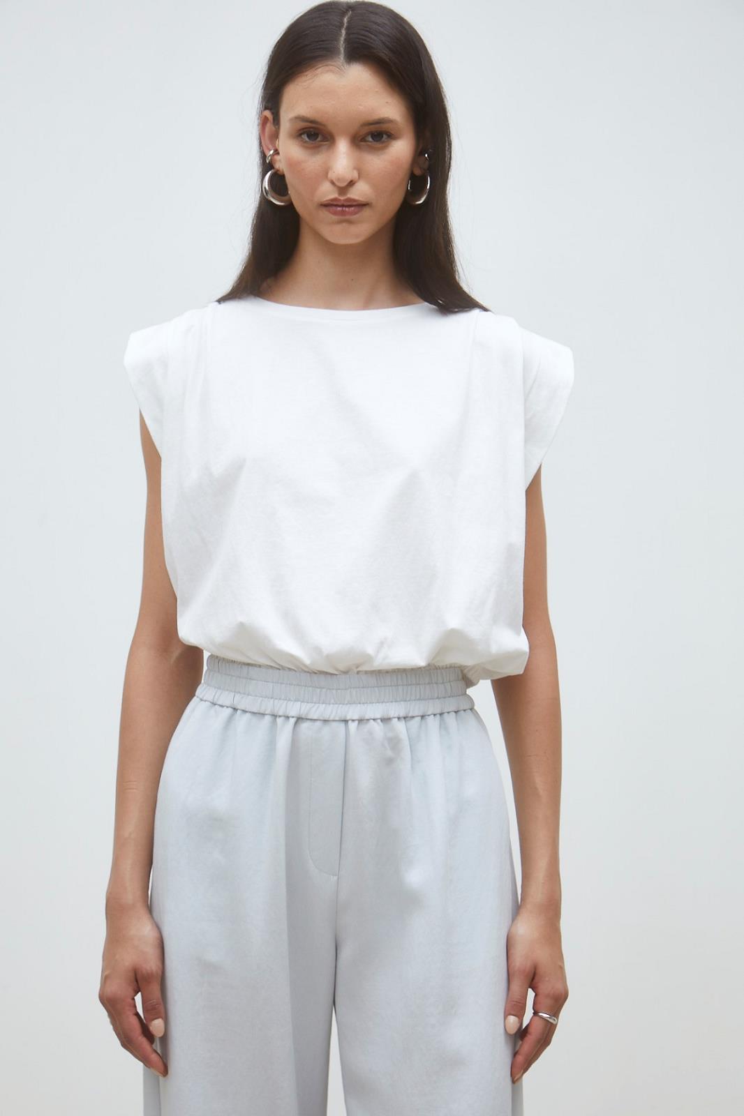 T-SHIRT KM UNI WIT