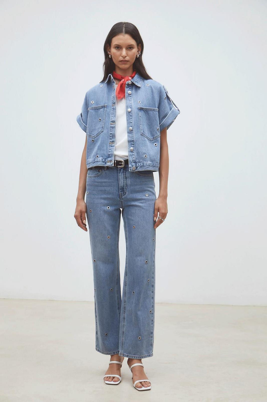 BROEK DENIM BLAUW