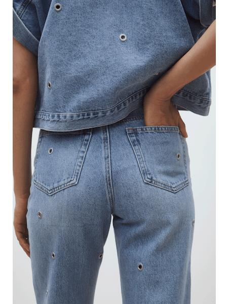 BROEK DENIM BLAUW