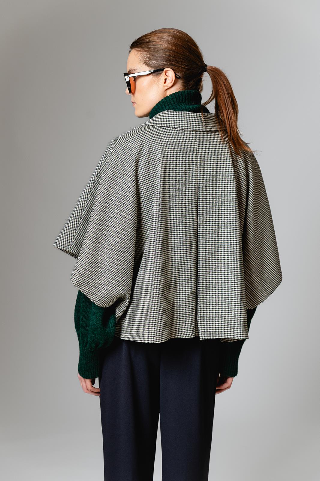 VEST 3/4M RUIT GROEN