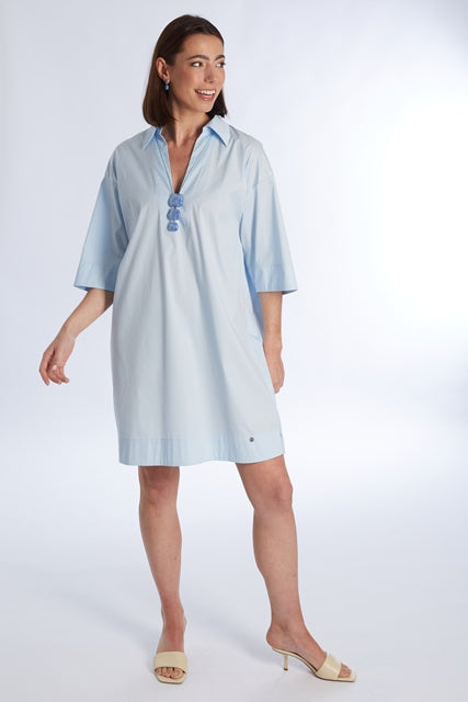 JURK 3/4M L BLAUW