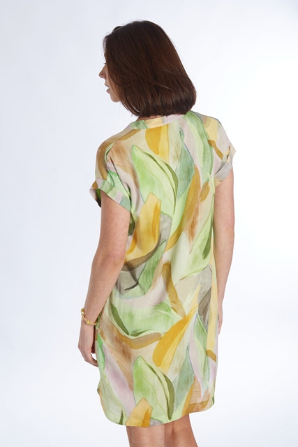 JURK KM PRINT GEEL/GROEN