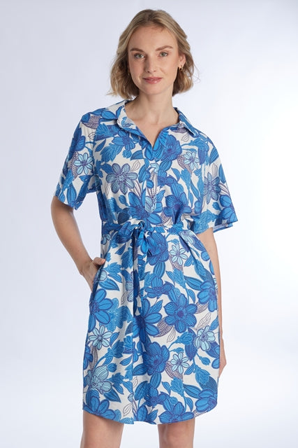 JURK KM PRINT BLAUW