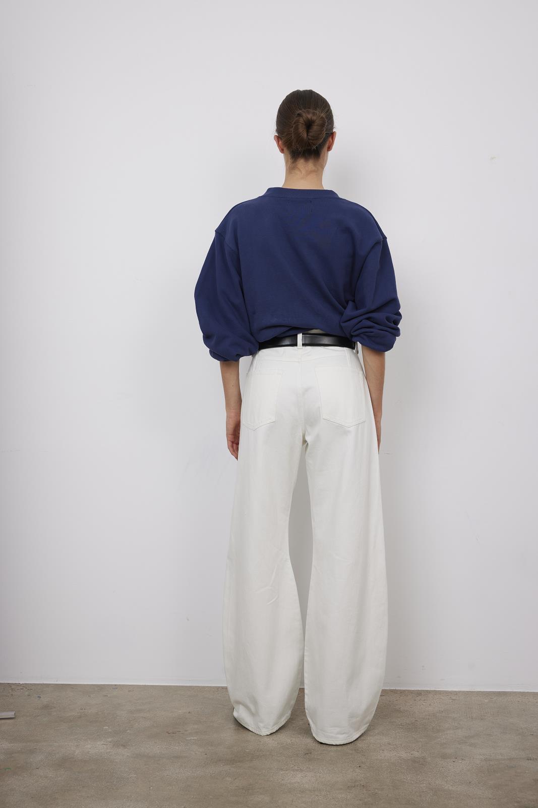 SWEATER LS-VN-UNI+APPLI-BLUE DARK (NAVY)