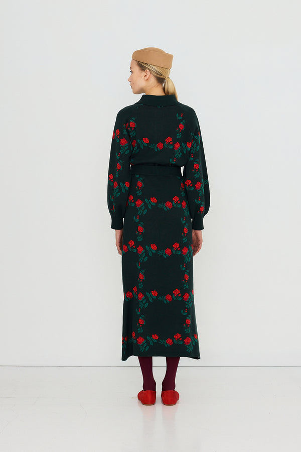 POLO TRUI PRINT GROEN