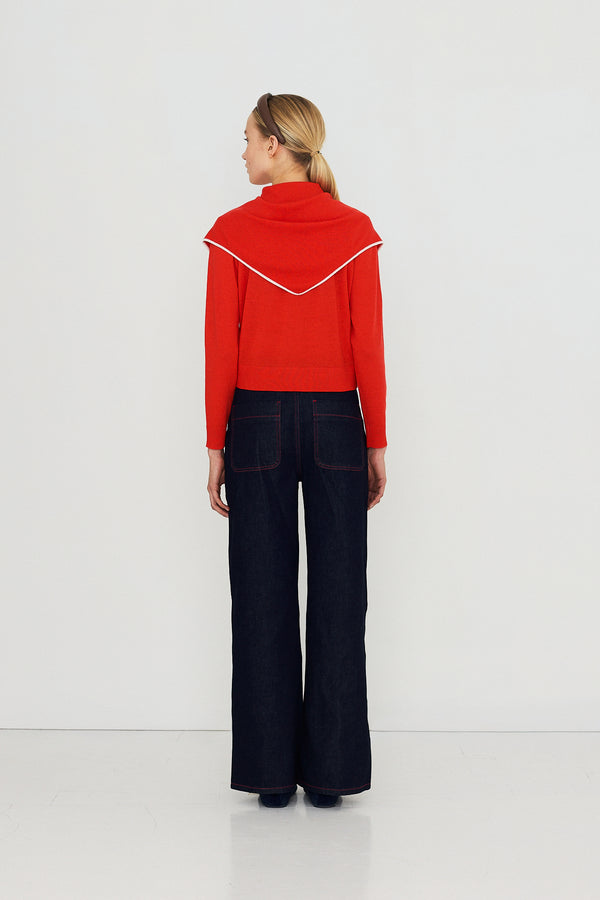 CARDIGAN+SJAAL UNI ORANJE