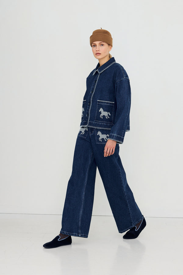 VEST DENIM UNI + PRINT