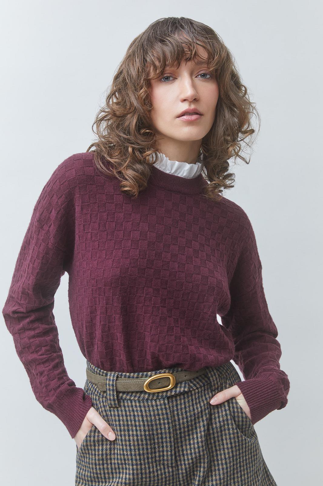 PULL LM BORDEAUX