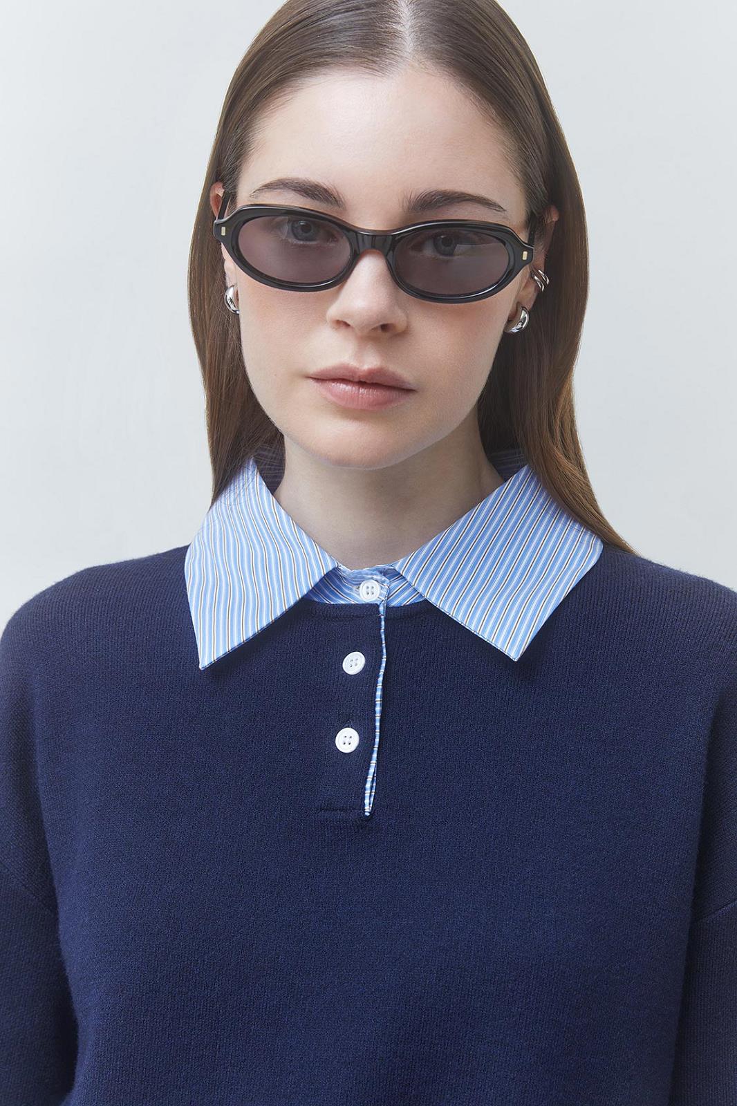 PULL POLO LM MARINE